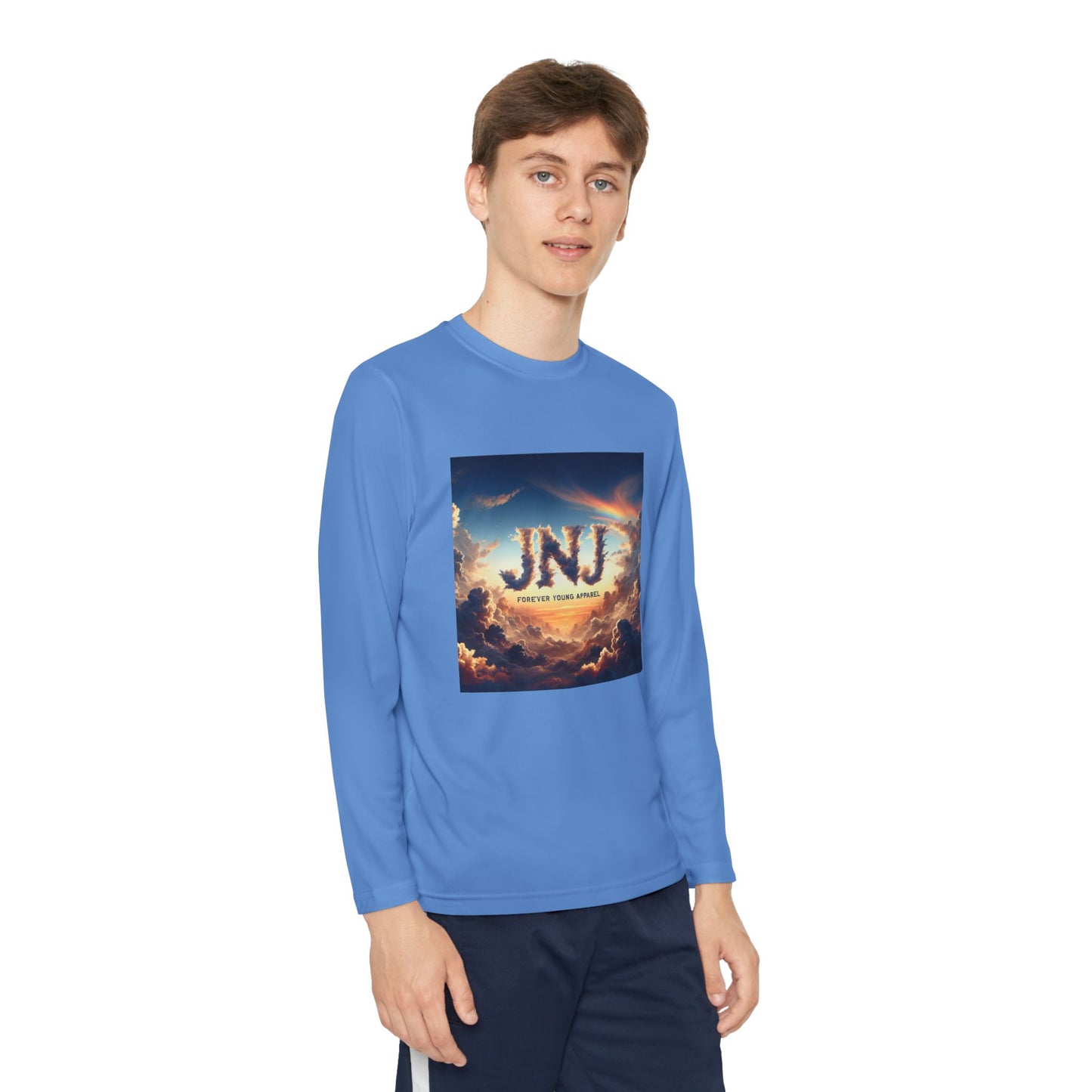 JNJ Forever Young Cloud Design #2 ~ Youth Long Sleeve Tee