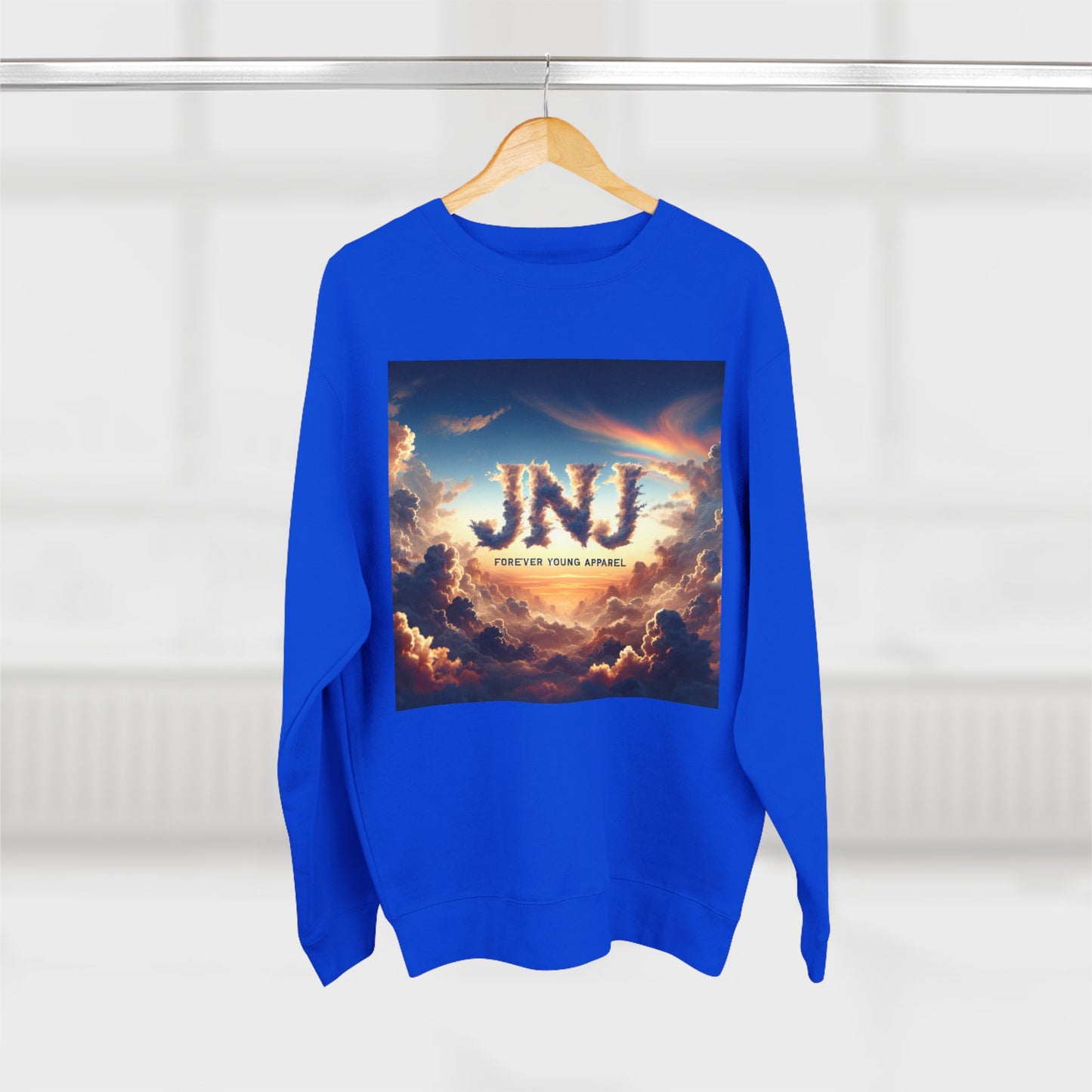 JNJ Forever Young Cloud Design #2 ~ Unisex Crewneck Sweatshirt