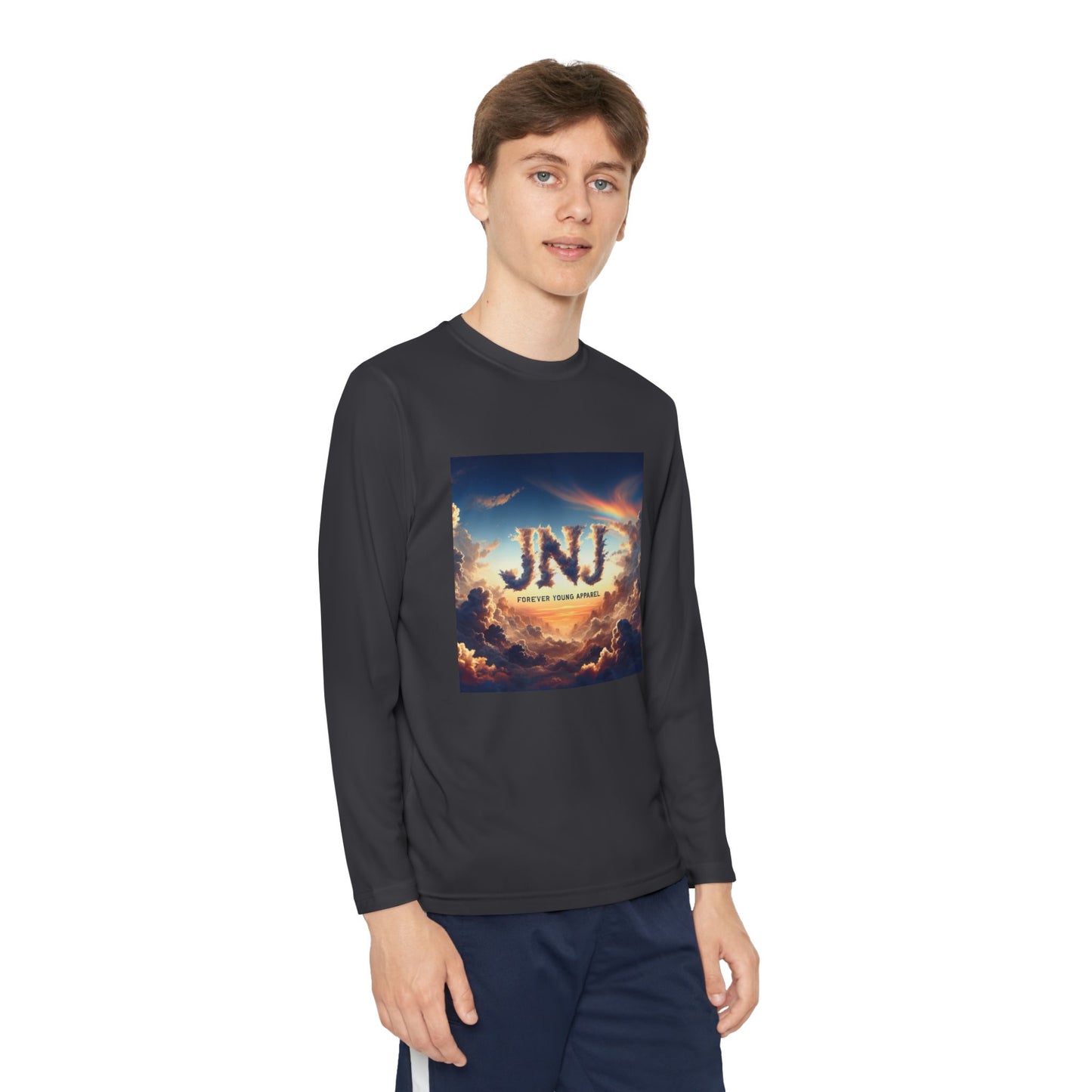 JNJ Forever Young Cloud Design #2 ~ Youth Long Sleeve Tee