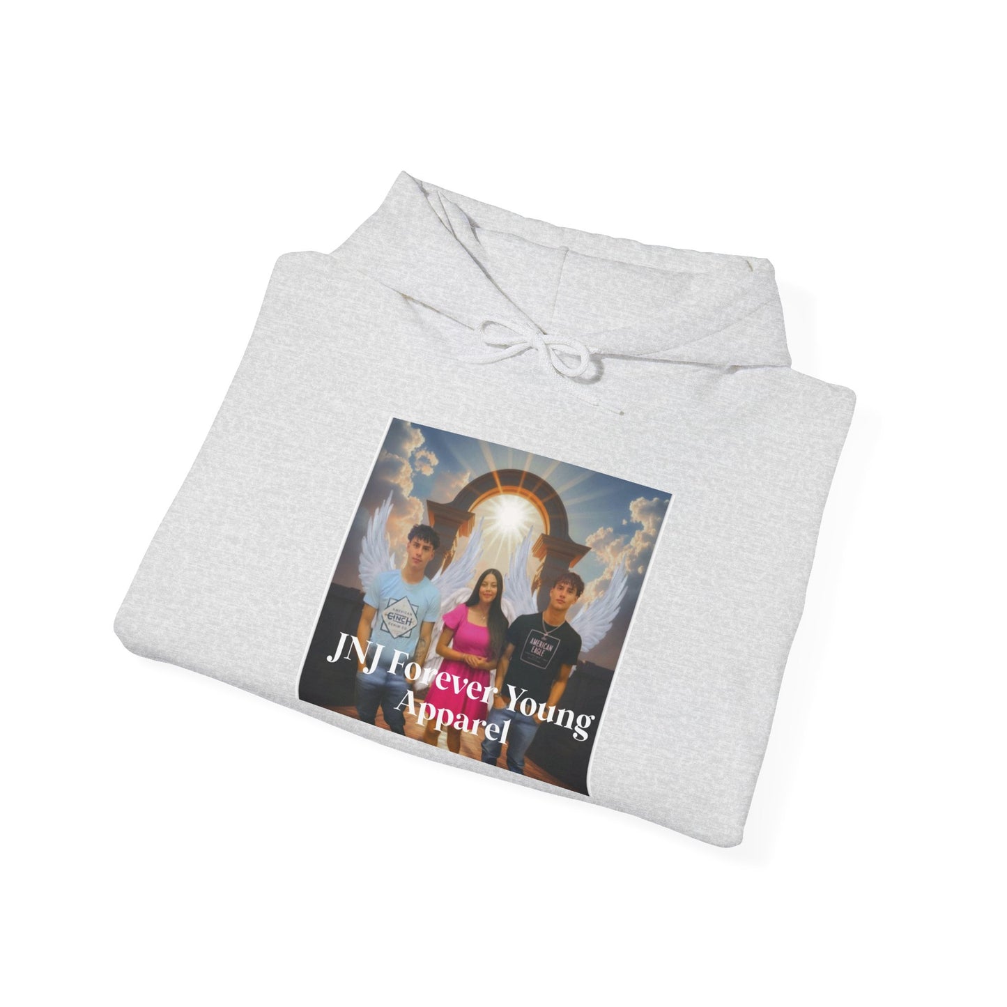 JNJ Forever Young Angels ~Unisex Heavy Blend™ Hooded Sweatshirt