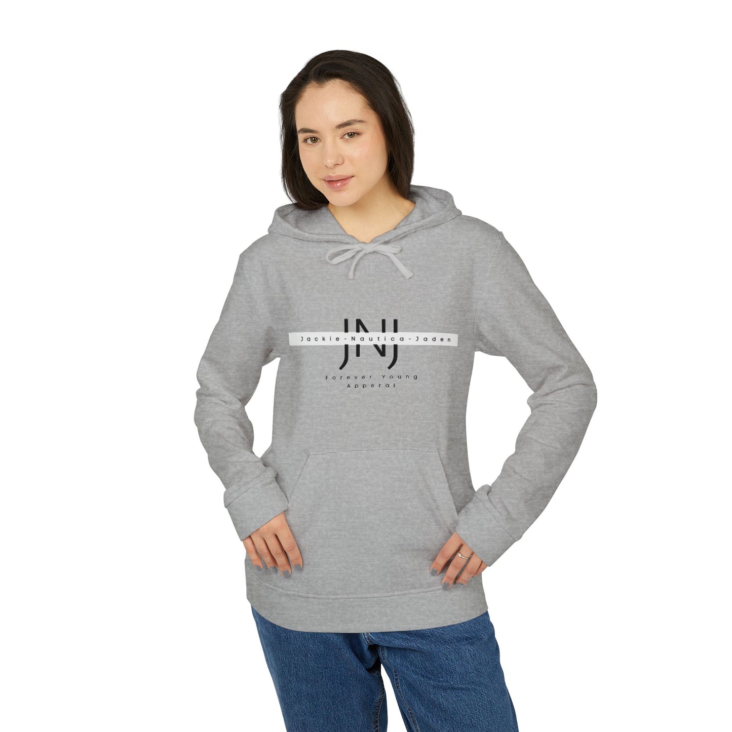 JNJ Forever Young Logo ~ Adidas Unisex Fleece Hoodie