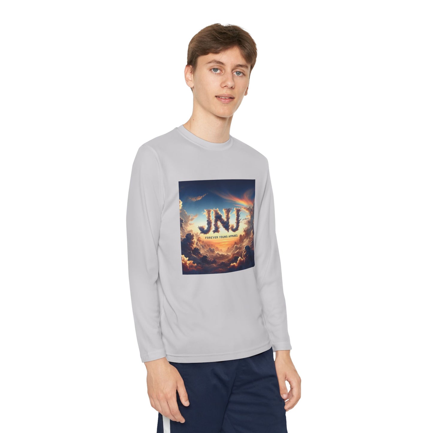 JNJ Forever Young Cloud Design #2 ~ Youth Long Sleeve Tee