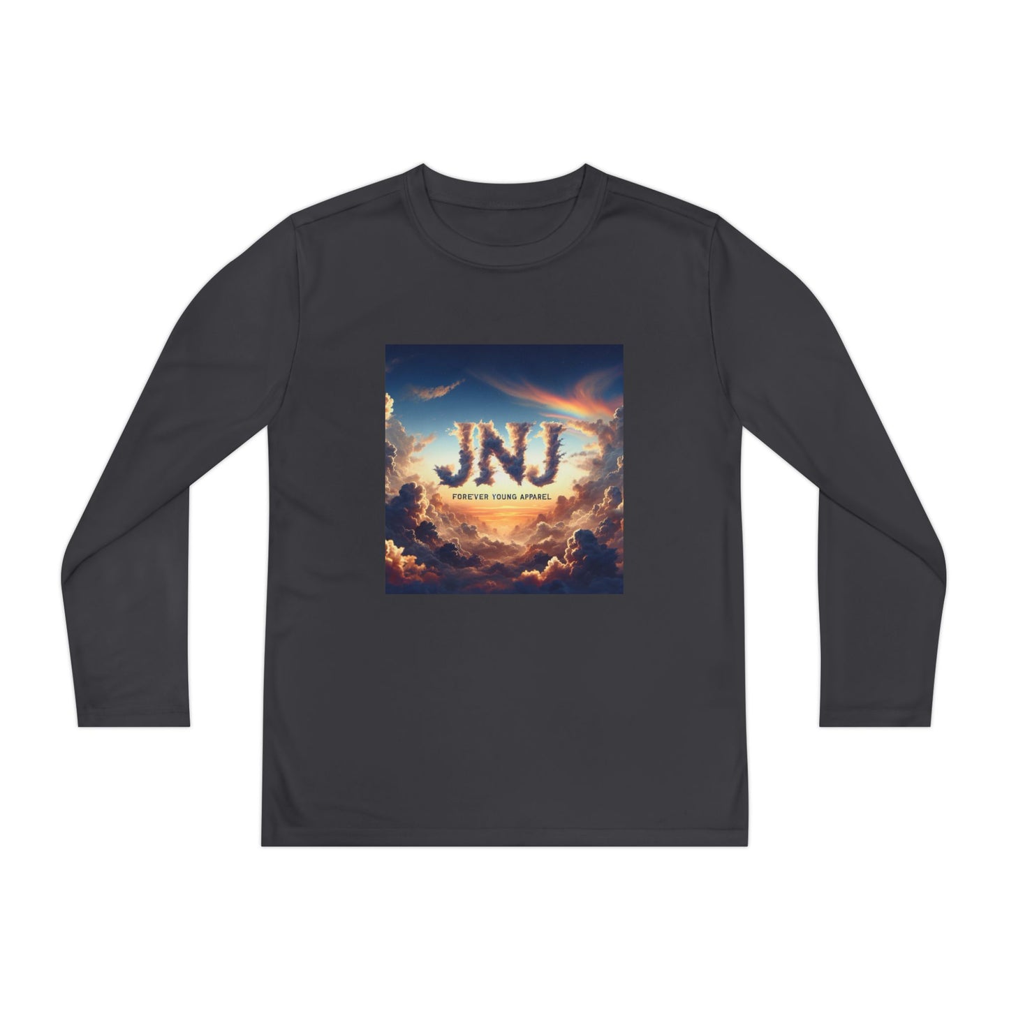 JNJ Forever Young Cloud Design #2 ~ Youth Long Sleeve Tee