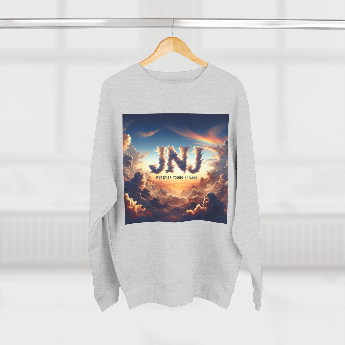 JNJ Forever Young Cloud Design #2  ~ Unisex Crewneck Sweatshirt