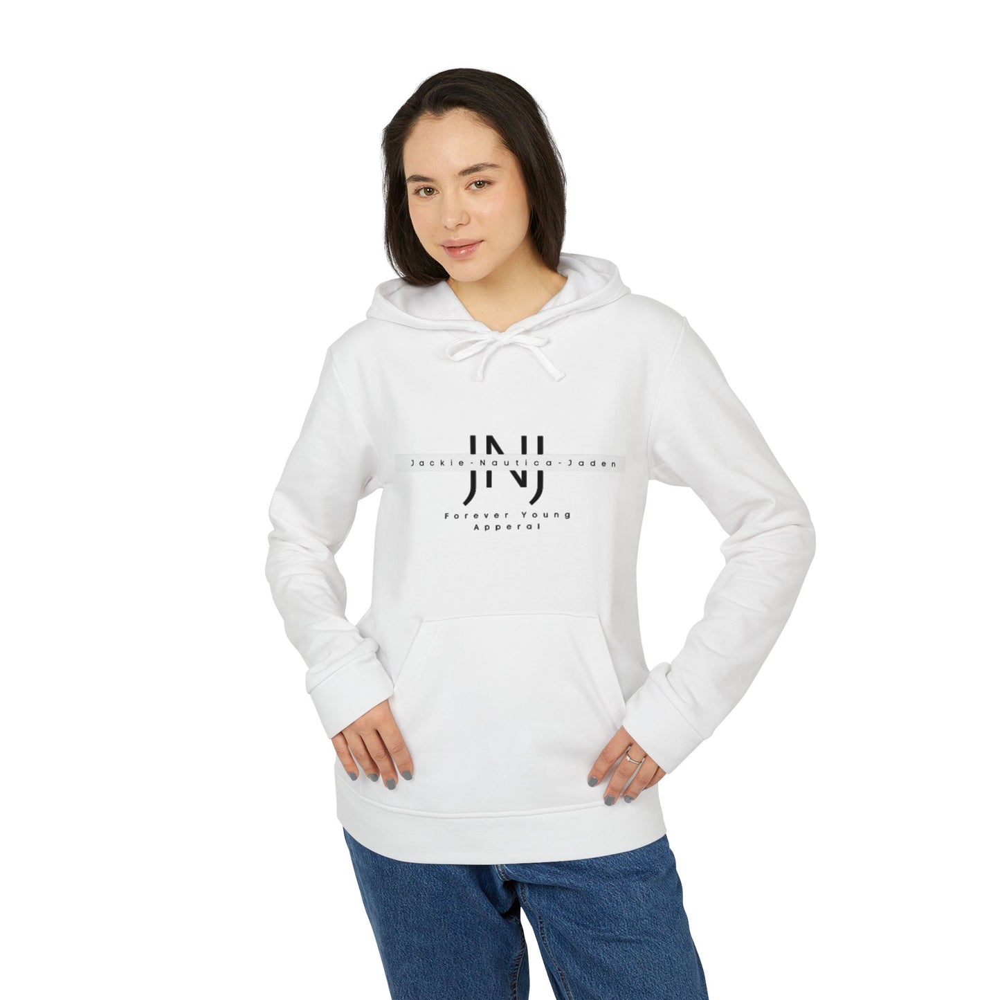 JNJ Forever Young Logo ~ Adidas Unisex Fleece Hoodie