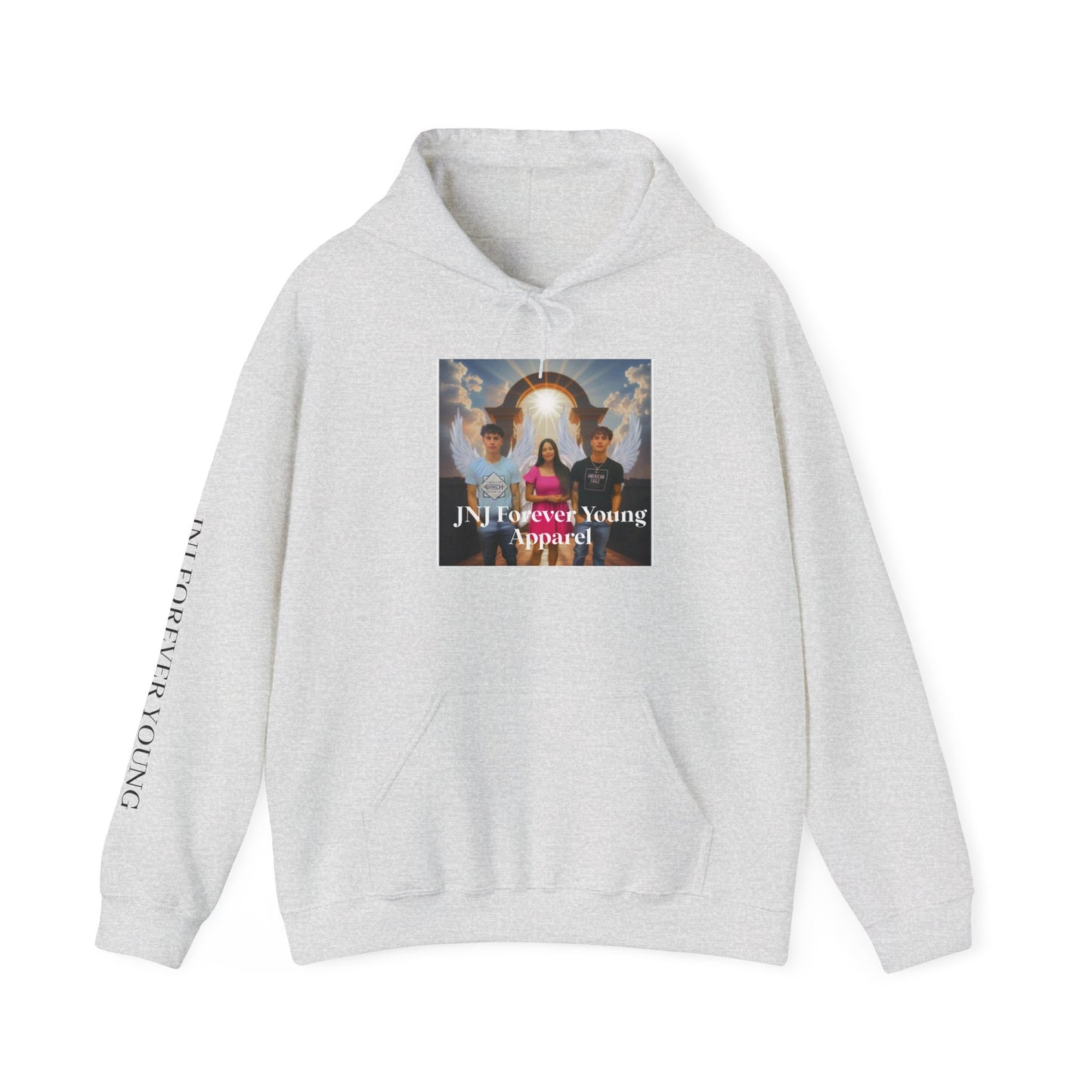 JNJ Forever Young Angels ~Unisex Heavy Blend™ Hooded Sweatshirt