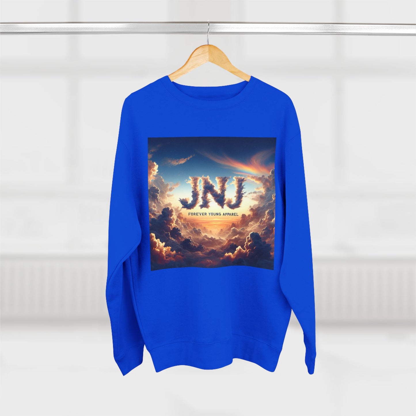 JNJ Forever Young Cloud Design #2  ~ Unisex Crewneck Sweatshirt