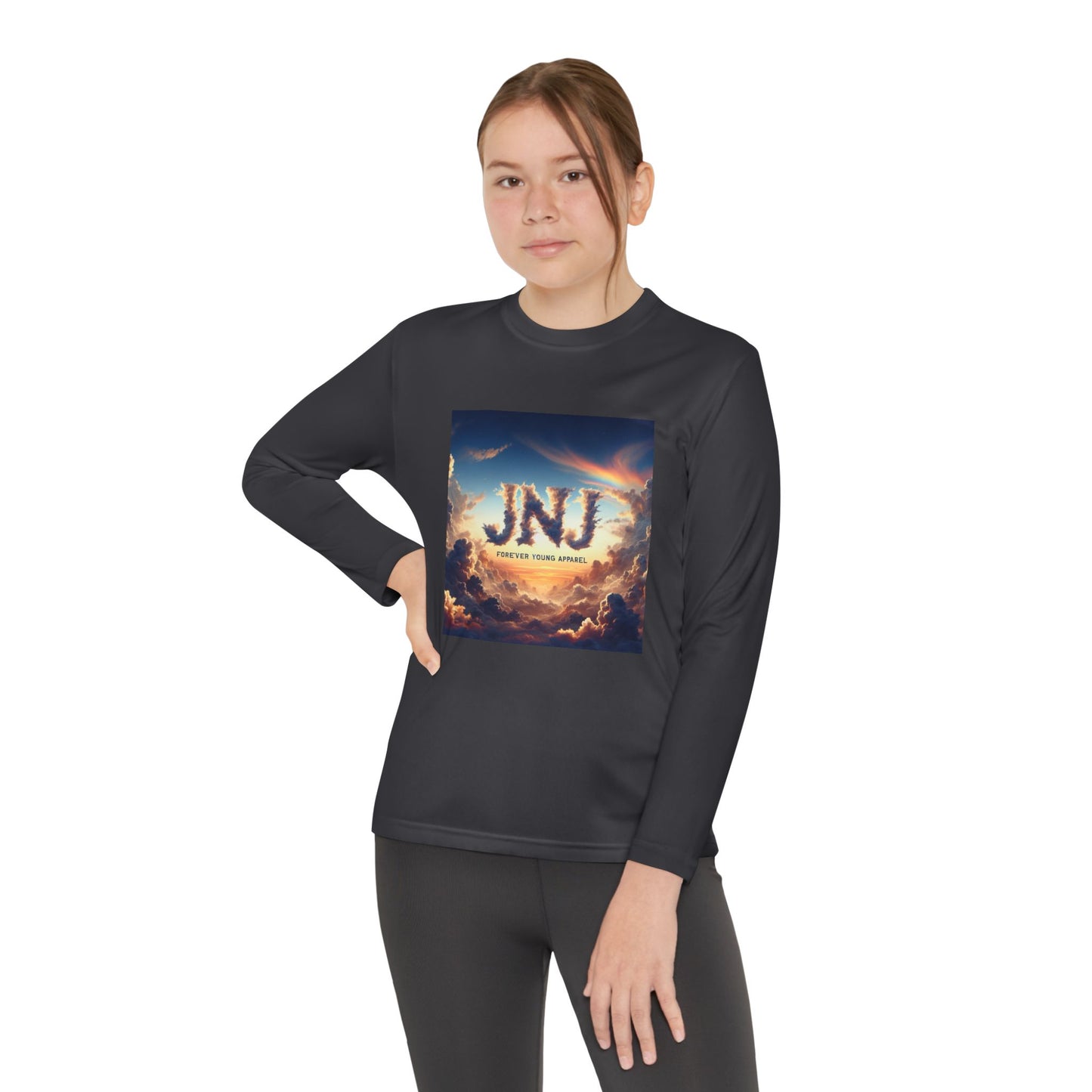 JNJ Forever Young Cloud Design #2 ~ Youth Long Sleeve Tee