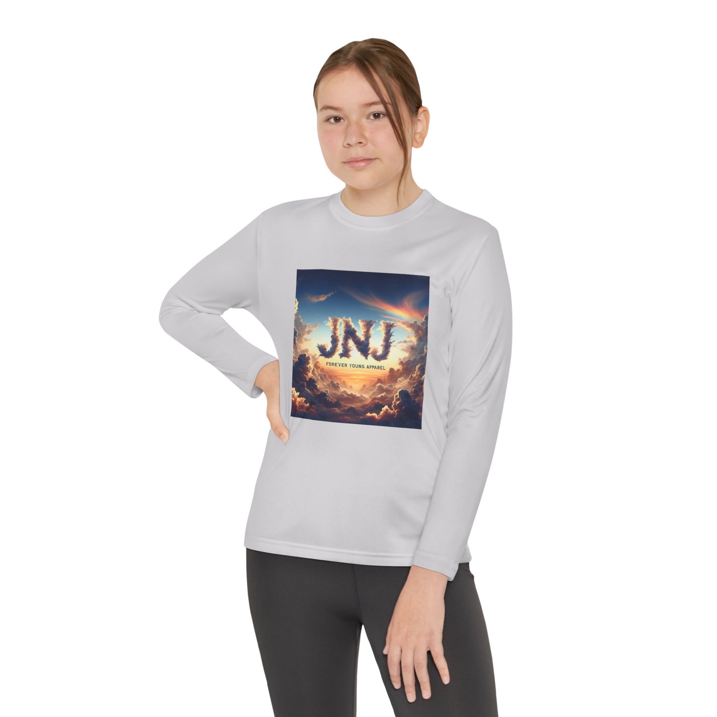 JNJ Forever Young Cloud Design #2 ~ Youth Long Sleeve Tee