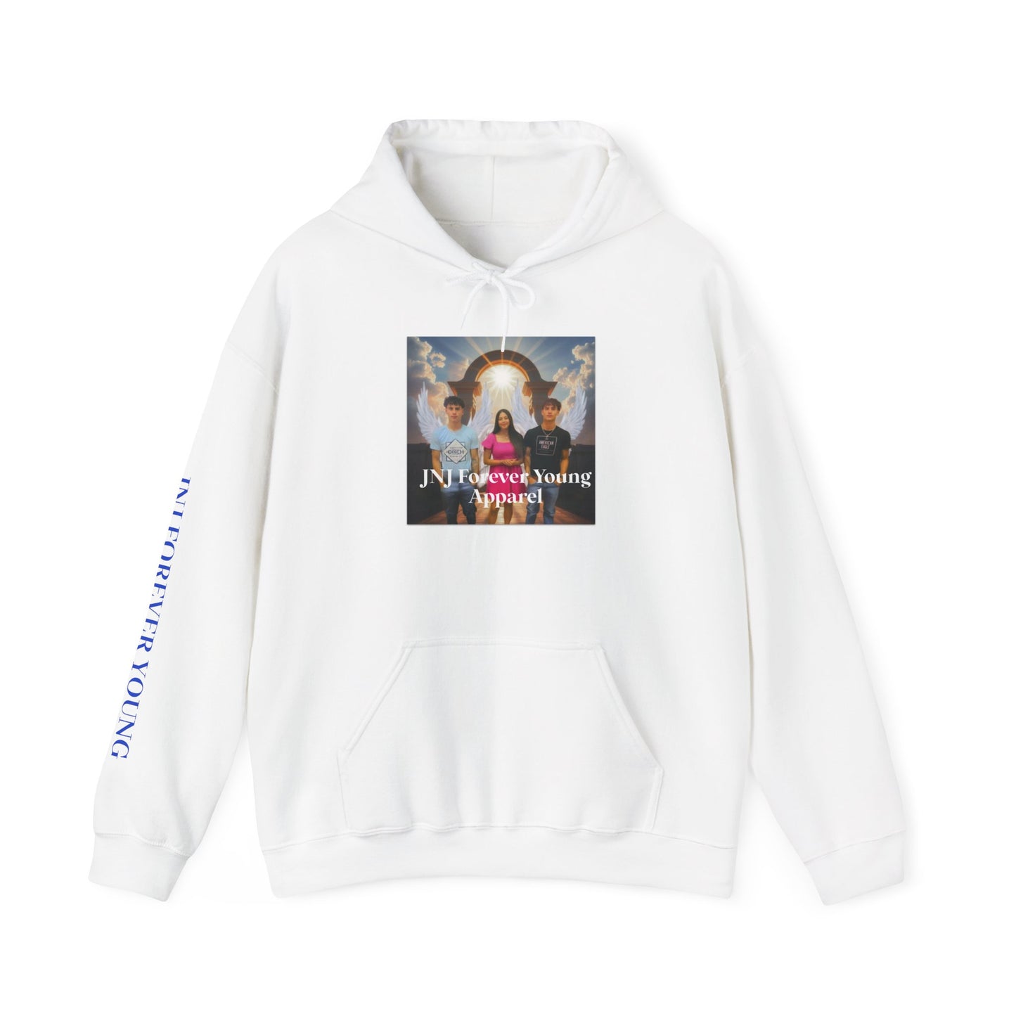 JNJ Forever Young Angels ~Unisex Heavy Blend™ Hooded Sweatshirt