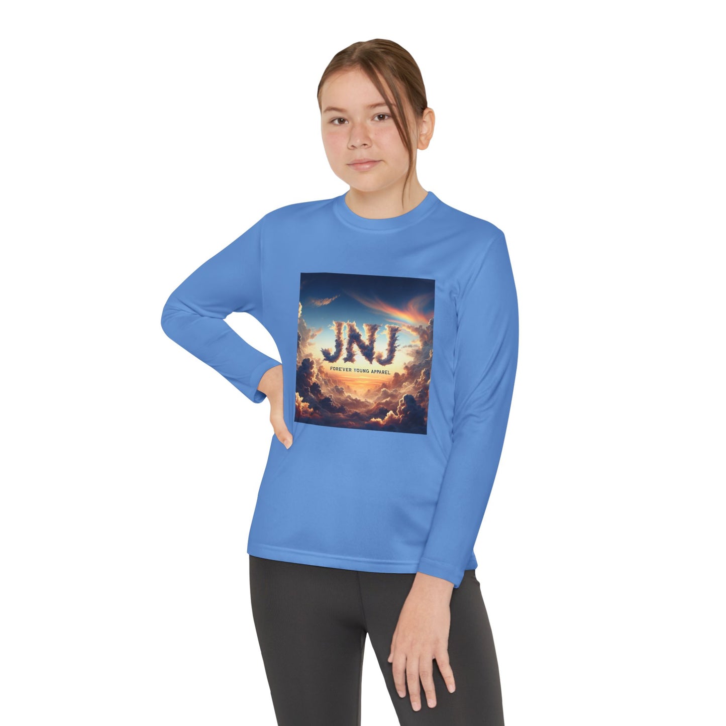 JNJ Forever Young Cloud Design #2 ~ Youth Long Sleeve Tee